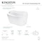 Aqua Eden Freestanding Bathtubs, 51.75 L, 29.94 W, White, Acrylic VTRS523030 - alternate 2